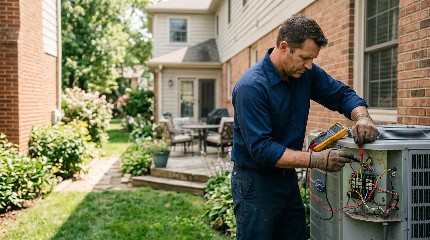 HVAC technician working near Cheektowaga, NY